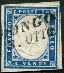 "DONGO", zentrisch klarer L2, nachverwendet auf Sardinien 20 C., ...