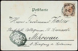 1899, 2 Kr., sehr klarer K1 "SCHAAN-IM FÜRST.LIECHTENSTEIN-30.3.99", ...
