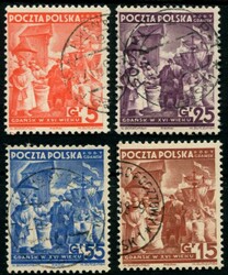 1938, 4 Werte kpl., saub. Rund-Stpl., tief signiert Jungjohann BPP, ...