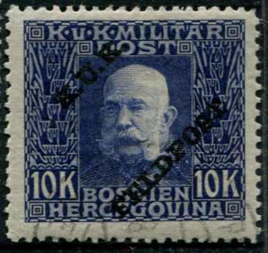 1915, 1 H.-10 Kr., 21 Werte kpl., saubere Rundstempel, einwandfrei, ...