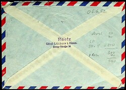 1948, 5 DM, Type 2, gut gezähnt, klar "Lüchow-6.6.52" auf saub. ...