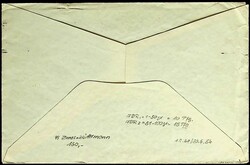 1948, 15 Pf., klar "Bremerhaven-13.6.50", sauberer Drucksachen-Brief ...