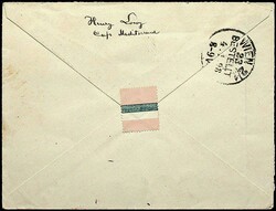 1891, Paar 40 C., sehr klarer K2 "MONTE-CARLO", daneben klar "R", ...