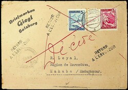 1945, 3 und 5 gr., klar "Salzburg-8.12.46", sauberer ...