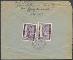 1948, 40 Gr. und 1 S. (Mängel), rs. 2 x 1 S., klar "Feistritz-a.d ...