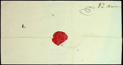 "De Geislingen", hs. auf Pracht-Briefhülle (ca. 1774) an Maxim Em. ...