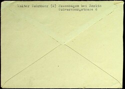 1947, 2 Pf. Arbeiter, 3 x VB, je mit kpl. Oberrand, je Walze, OR ...