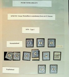 1878-1938, Album mit Sammlung Portomarken, n.A. SBK ca. 6.500,-SFR