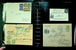 1883-1984, Album mit ca. 120 Belegen mit Portomarken