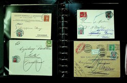 1883-1984, Album mit ca. 120 Belegen mit Portomarken