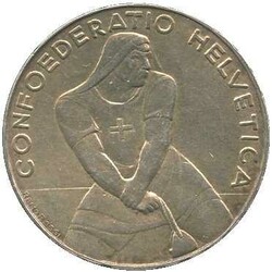 1939, 5 Fr. Silber, Schlacht von Laupen, Erhaltung vzAutomatically ...