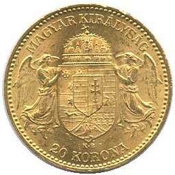 1894, 20 Kronen Gold, stehender Franz Joseph, rs. Wappen, sehr gute ...