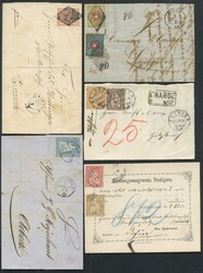 1850/1908, kl. Lot mit 16 Briefen/Belegen ab Rayon, ansehen