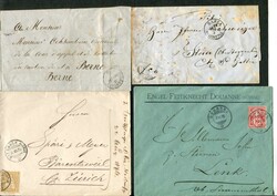 1850/1908, kl. Lot mit 16 Briefen/Belegen ab Rayon, ansehen