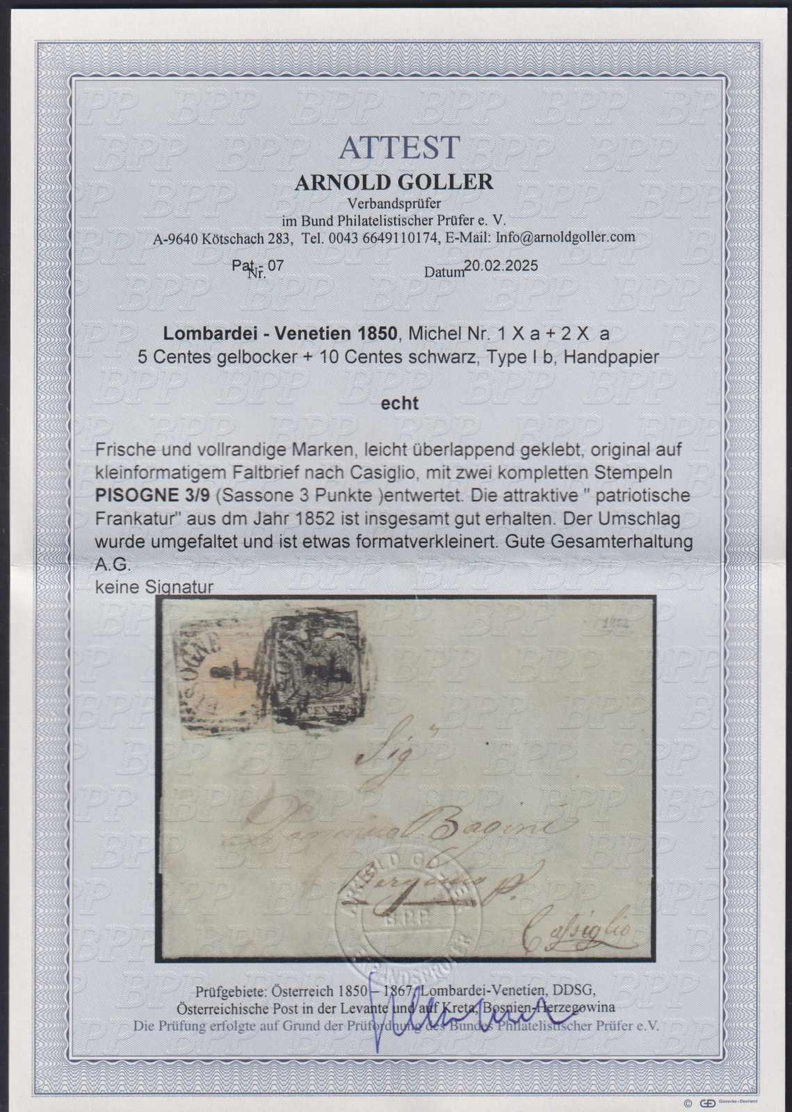 Image 2 for lot number 2238 for 115th Briefmarken Lenz Auction