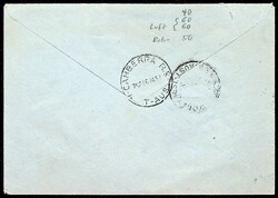 1954, 2 DM und 10 Pf., klar "Münster-10.1.57", saub. R-Luftpost - ...
