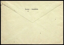 1949, 20 Pf. Bauten, Firmenlochung "LEO", klar "Stutgart-11.4.49", ...