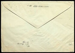 1948, 8, 2 x 10, 3 x 20 Pf. Bauten mit Zulassungsmarke, klar gest. ...