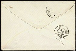 1870, 5 C. Bordeaux, allseits breitrandig, einwandfrei mit 20 C., ...