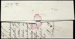 "HOLLABRUN", roter Zier-Oval, sehr klar und seltener roter Oval ...