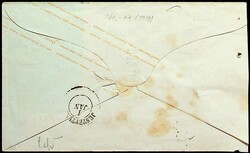 Ca.1863, 6 Kr. GSU (links min. beim Öffnen verkürzt), ganzseitiger ...