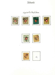 1843-52, Klassik mit Kantonen Sammlung signierter Repliken bis zur Nr ...