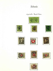 1843-52, Klassik mit Kantonen Sammlung signierter Repliken bis zur Nr ...