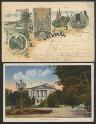 DEUTSCHLAND, 1896-1943, Lot von 63 Postkarten Topographie Deutschland ...