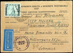 1945, 40 gr. Landschaft, klar "Wien-22.1.47" auf saub. ...