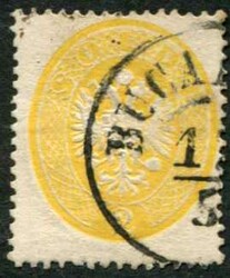 1863, 2 So. gelb, eng gezähnt, Pracht, klarer Teil-K1 "BUCAREST", ...