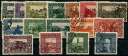 1906, 1 H.-5 Kr., kpl. Satz, 16 Werte, sauber gest., ANK 120 ...