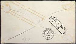 1862, GSU 3 Kr., oben mittig kleiner Öffnungsmangel, klarer Nr.-Stpl ...