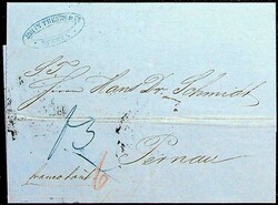 "NORWEGEN direkt", selt. Oval-Stpl. (von Hamburg), sehr klar, daneben ...