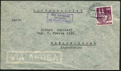 1948, 60 Pf., eng gezähnt, klar "Frankfurt-Main-22.9.48", saub. ...