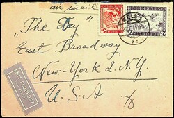1949, 5 gr. und 2 S., klar "WELS-26.1.49", rs. Absender: "D.P.Camp ...