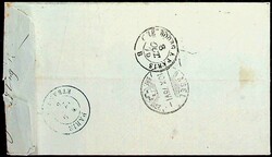 1871, 5 C. Ceres, MiF 25 C. Sage, klar "CAEN-8.OCT.76", kpl. ...