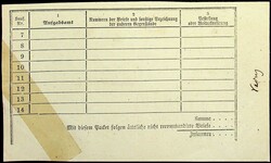 1870, klarer Fingerhut "VADUZ-17.1.70" und L1 "FELDKRICH", klar, ...