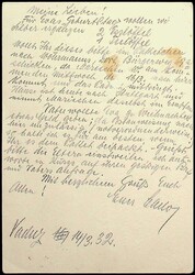 1932, GSK 20 Rp., mit Bild (Valünatal im Schnee), klar "VADUZ-14.3 ...