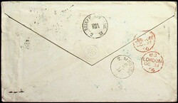 1865, 1 Sh. (Pl.4) mit linkem Breitrand, gut gezähnt und mit rechtem ...