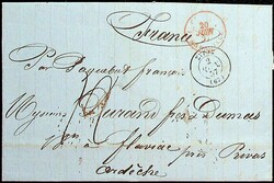 "SYROS", klarer K2, kpl. Pracht-Bf. 1857, mit viel Inhalt, nach ...