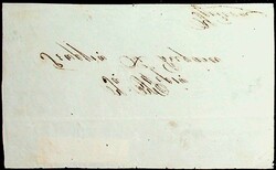 "P.P." (mit Anker), klarer Ra. und Aufkleber "Porto-Piastre" (hs. ...