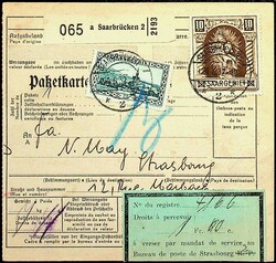 1925, 10 Fr. Madonna (2 kurze Zähne) und 25 C., klar ...