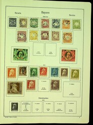 1851-1938, 2 alte Vordruckalben mit noch etlichen Marken, dabei Dt. ...