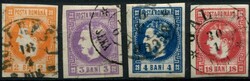 1868, Freimarken, kpl. Satz, Mi.150,-Automatically generated ...