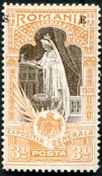 1906, Bukarester Jubiläumsausstellung, kpl. Satz mit Falz, Auflage ...