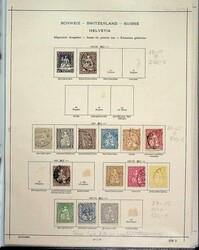 1854-1942, meist gestp. Slg. auf alten Vordrucken, etwas ...