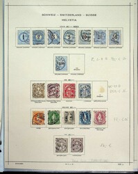 1854-1942, meist gestp. Slg. auf alten Vordrucken, etwas ...