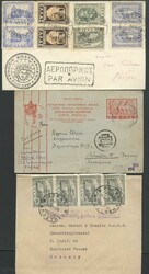 1898-1984, kleine Partie mit Briefen, Marken, teils alte Auktionslose ...