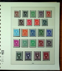 1945-67, Lindner Ringbinder mit bis auf 2 kleine Werte ab 1946 kpl. ...
