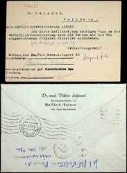 1952-53, 20 und 30 Pf. sowie 10 Pf. und senkr. Paar 50 Pf. Posthorn, ...